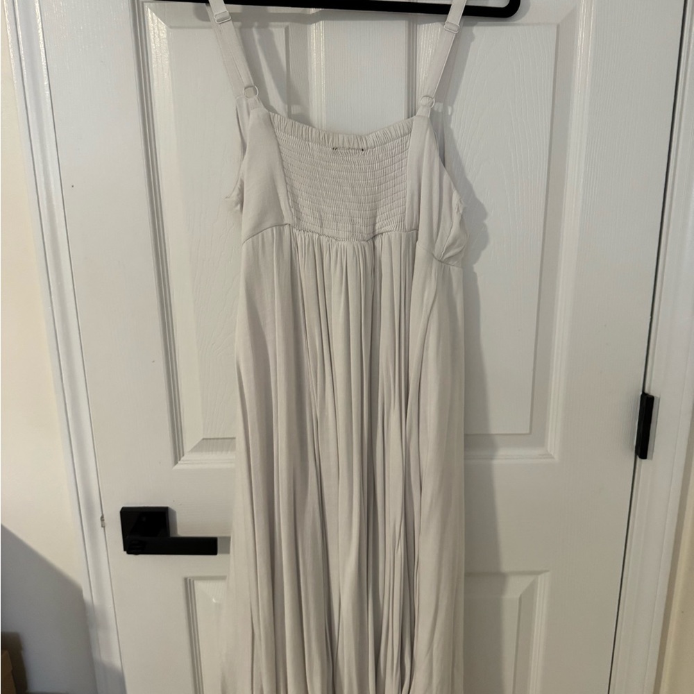 Torrid Midi Textured Woven Button-Front Dress - Picture 7 of 8